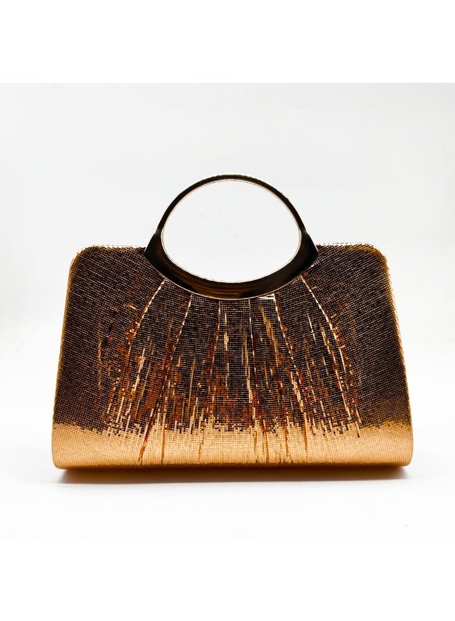 She Clutch pleated foil - Image 2